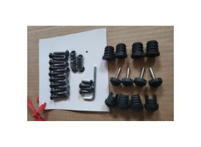 1 kit quincaillerie + pieds plastique pour 2 fauteuils repas retro retro-achf pour racine 072RETROACHF