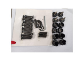 1 kit quincaillerie + pieds plastique pour 2 fauteuils retro retro-hkf pour racine 072RETROHKF