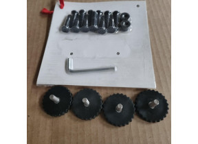 1 kit quincaillerie + pieds plastique table repas retro retro-we-hkf pour racine 072RETROWEHKF