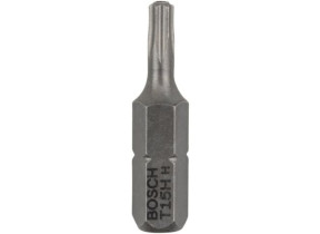 2x embouts de vissage Torx de sécurité extra-durs Bosch, T15H, 25 mm - 2608522010