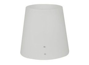 Abat-jour en verre e14 blanc t133 shade pour racine 512T133SHADE