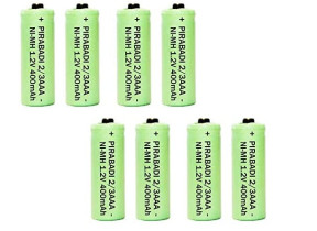 Accu nimh 1,2v-400mah diam10mmx29mm (industriel) 2/3AAA