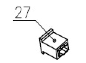 Balai de charbon 28 pour ic1300cs 078IC1300CS27