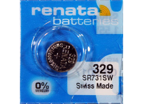 Blister de 1 pile bouton oxyde argent x329 sr731sw X703218