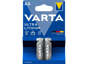 Blister de 2 piles ultra lithium lr6 mignon aa 6106301402