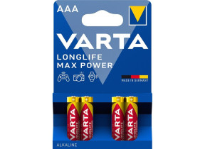 Blister de 4 piles longlife max power (aaa/lr3) 4703101404