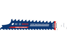 Bosch 1 lame de scie sabre expert multi material demolition s681klhm (pour bois avec métal, bois de construction avec mortier et clous, longueur 150 mm, accessoire professionnel) 2608901704