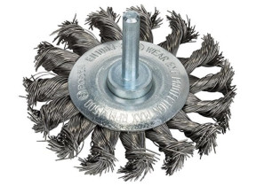 Bosch 1x brosse circulaire pro stainless steel longlife, fils torsadés pour emmanchement cylindrique 6 mm et perceuse (ø 70 mm, professional accessoire perceuses/visseuses rotatives) 2608622125