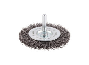 Bosch 1x brosse circulaire pro steel longlife, fils ondulés pour emmanchement cylindrique 6 mm et perceuse (ø 75 mm, professional accessoire perceuses/visseuses rotatives) 2608622007