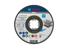 Bosch 1x disque à tronçonner pro stainless steel and metal longlife pour petite meuleuse angulaire et x-lock, m14/22,23 mm (ø 115 mm, professional accessoire petite meuleuse angulaire) 2608619362