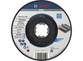 Bosch 1x disque abrasif pro metal longlife pour petite meuleuse angulaire et x-lock, m14/22,23 mm (pour acier, ø 125 mm, professional accessoire petite meuleuse angulaire) 2608619366