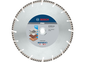 Bosch 1x disques à tronçonnage diamant pro multi material pour alésage 22,23 et grandes meuleuses angulaires (pour béton, béton armé, ø 300 mm, professional accessoire grande meuleuse angulaire) 2608615067