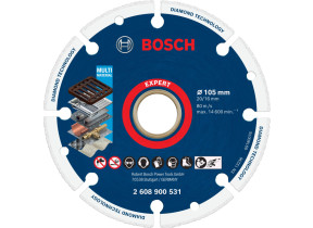 Bosch 1x disques à tronçonner expert diamond metal wheel (pour fonte, acier inoxydable, ø 105 mm, professional accessoire petite meuleuse angulaire, scies à marbre) 2608900531