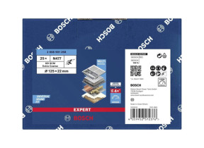 Bosch 1x disques scm expert n477 (pour tôles en acier, acier inoxydable, ø 125 mm, extra grossier, professional accessoire petite meuleuse angulaire) 2608901268