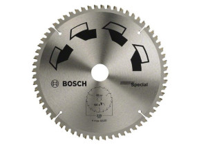 Bosch 1x lame de scie circulaire special (pour bois, métaux non ferreux, plastique, ø 235 x 2.5/1.8 x 30/25 mm, 64 dents, ft, avec 1x bague de réduction 25 mm, accessoire scie circulaire) 2609256895