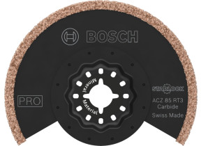 Bosch 1x lame pour outil multifonctions pro multi material acz 85 rt3 (pour mortier, béton cellulaire, ø 85 mm, professional accessoire outil multifonction) 2608669120