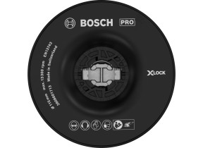Bosch 1x pro backing pad pour petites meuleuses angulaires, x-lock, dur (ø 115 mm, professional accessoire petite meuleuse angulaire) 2608601713