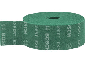 Bosch 1x rouleaux en non-tissé expert n880 (pour tôles en acier, acier inoxydable, largeur 115 mm, longueur 10 m, très fin gp, professional accessoire ponçage manuel) 2608901232