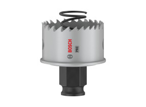 Bosch 1x scie trépan pro sheet metal power change plus (pour tôles en acier inoxydable, tôles en acier, ø 44 mm, professional accessoire perceuses/visseuses rotatives) 2608594453