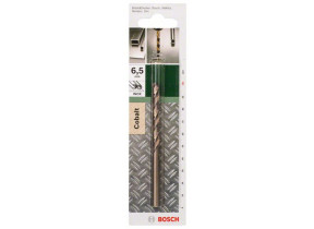 Bosch 2609255075 Foret à métaux rectifié HSS-Co DIN 338 - Longueur 101 mm - Diamètre 6,5 mm