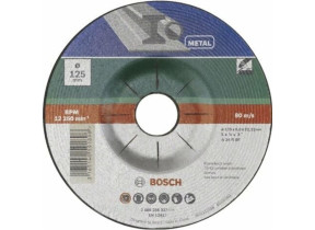 BOSCH 2609256336 MEULE À ÉBARBER À MOYEU DÉPORTÉ POUR MÉTAUX DIAMÈTRE 115 MM DIAMÈTRE D\'ALÉSAGE 22,23 EPAISSEUR 6 MM