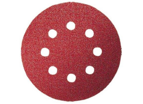 BOSCH 2609256A24 FEUILLES ABRASIVES POUR PONCEUSES EXCENTRIQUES DIAMÈTRE 125 MM 8 TROUS GRAIN 80 LOT DE 5 FEUILLES
