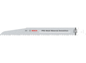 Bosch 2x lame de scie sabre pro multi material s1110vf demolition (pour bois clouté, bois de chantier, longueur 225 mm, professional accessoire scie sabre) 2608659004