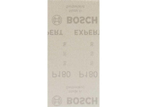 Bosch 50x abrasifs réticulés expert m480 (pour peinture sur bois, bois dur, ø 93x186 mm, grain 180, professional accessoire ponceuse excentrique) 2608900756