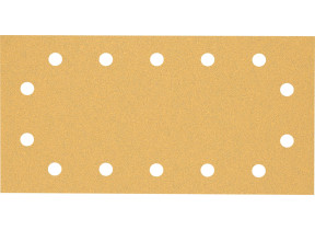Bosch 50x feuilles abrasives expert c470 à 14 trous (pour peinture sur bois, bois dur, ø 115x230 mm, grain 80, professional accessoire ponceuse excentrique) 2608900944