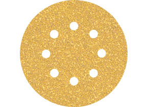 Bosch 50x feuilles abrasives expert c470 à 8 trous (pour peinture sur bois, bois dur, ø 125 mm, grain 40, professional accessoire ponceuse excentrique, ponceuse excentrique) 2608900908