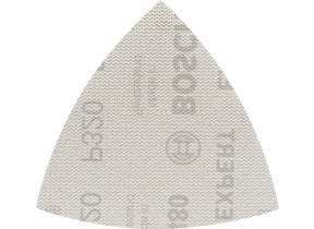 Bosch 5x abrasifs réticulés expert m480 (pour peinture sur bois, bois dur, ø 93x93 mm, grain 320, professional accessoire ponceuse delta) 2608900723