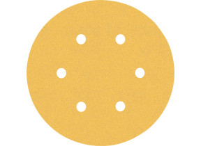 Bosch 5x feuilles abrasives expert c470 à 6 trous (pour peinture sur bois, bois dur, ø 150 mm, grain 120, professional accessoire ponceuse excentrique, ponceuse excentrique) 2608900817