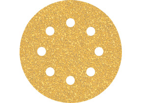 Bosch 5x feuilles abrasives expert c470 à 8 trous (pour peinture sur bois, bois dur, ø 115 mm, grain 40, professional accessoire ponceuse excentrique, ponceuse excentrique) 2608900794