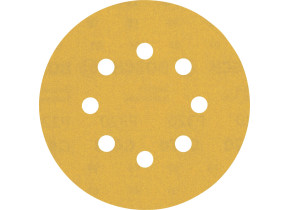 Bosch 5x feuilles abrasives expert c470 à 8 trous (pour peinture sur bois, bois dur, ø 125 mm, grain 320, professional accessoire ponceuse excentrique, ponceuse excentrique) 2608900810