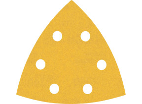 Bosch 5x feuilles abrasives expert c470 (pour peinture sur bois, bois dur, ø 93x93 mm, grain 240, professional accessoire ponceuse delta) 2608900829