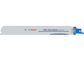 Bosch 5x lame de scie sabre pro thick metal precise s1137hbf (pour profilés et tuyaux en métal, métaux non ferreux, longueur 225 mm, professional accessoire scie sabre) 2608658998