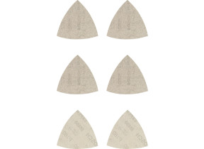 Bosch 6x coffrets d\'abrasifs réticulés expert m480 (pour peinture sur bois, bois dur, ø 93x93 mm, grain 2x80, 2x120, 2x180, professional accessoire ponceuse delta) 2608901204