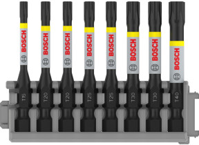 Bosch 8x embout pro torx impact (170 x 120 mm, professional accessoire visseuse, visseuse) 2608522329
