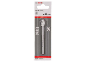 Bosch outillages 1x jeu de forets pour carrelage cyl-9 softceramic (pour les carreaux de céramique tendres, ø 12 x 90 mm, accessoires perceuses) 2608587166