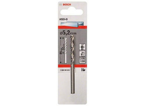 Bosch Outillages 2608585924 Foret à métaux rectifiés HSS-G DIN 338 5,2 x 52 x 86 mm