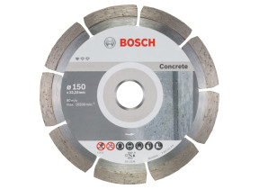 Bosch Outillages 2608603241 Disque à tronçonner diamanté pour béton, Argent, 150 x 22,23 mm