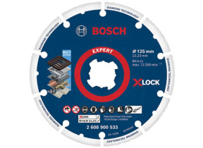 Bosch Outillages 2608900533 X-LOCK Disque à tronçonner diamanté Diamètre 125 cm Ø de perçage 22.23 mm métal 1 pc(s)