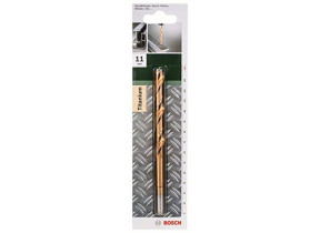 Bosch outillages 2609255088 foret à métaux rectifié hss-tin din 338 longueur 34 mm diamètre 1 mm 2609255110