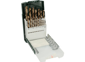 Bosch Outillages 2609255133 Set de 19 Forets à métaux rectifiés HSS-Cobalt, Diamètres 1/1,5/2/2,5/3/3,5/4/4,5/5,5/6/6,5/7/7,5/8/8,5/9/9,5/10 mm
