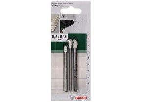 Bosch Outillages 2609255590 Forets céramique, Gris, Set de 3 Pièces