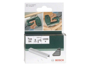Bosch Outillages 2609255840 Set de 1000 agrafes à fil plat Type 54 Largeur 12,9 mm Epaisseur 1,25 mm Longueur 8 mm