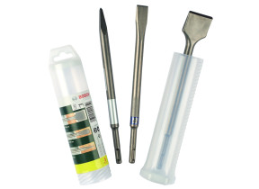 Bosch Outillages 3 pièces it de burins SDS plus (pour le béton et la maçonnerie, accessoires pour marteau burineur) 2607019457 Argent