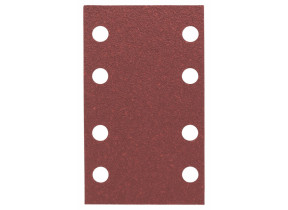 Bosch outillages feuille abrasif pour ponceuses orbitales, 8 trous, 60 grain, 80mm x 133mm, lot de 10 2608605279