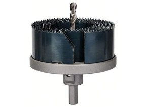 Bosch outillages kit de 6 pièces pour couronne de scie (métaux non ferreux, bois, plastique, ø 46-81 mm, accessoires pour perceuses) 2608584063