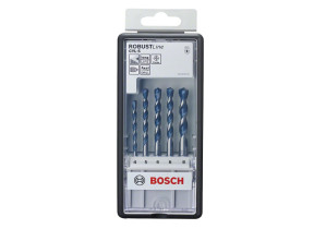 Bosch outillages professional 5 pièces jeu de forets à béton cyl-5 robust line set (pour le béton, ø 4-8 mm, accessoires perceuse à percussion). gris 2608588165